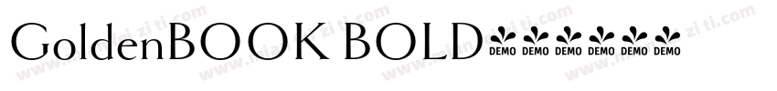 GoldenBOOK BOLD字体转换